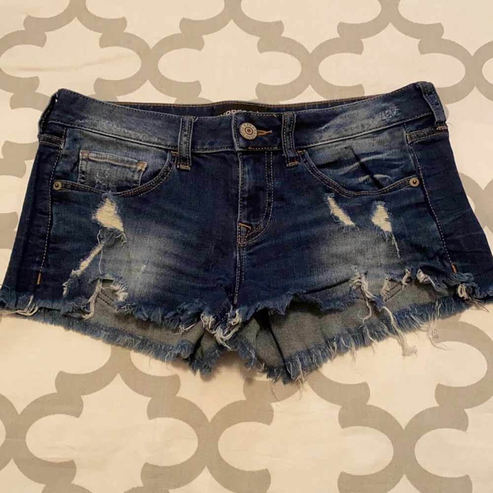 Express Cutt off Jean shorts.